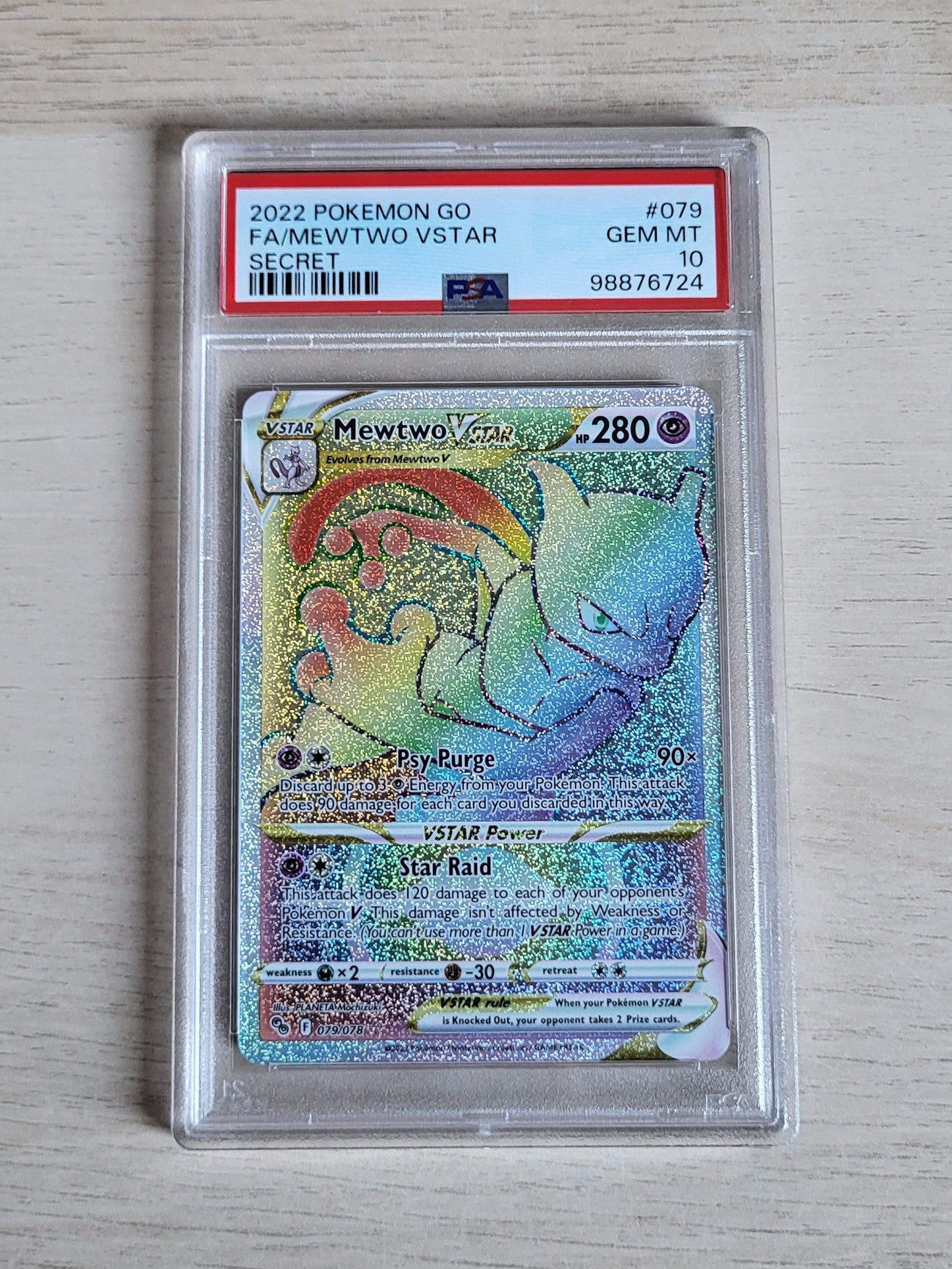 Rainbow Rare Mewtwo PSA 10