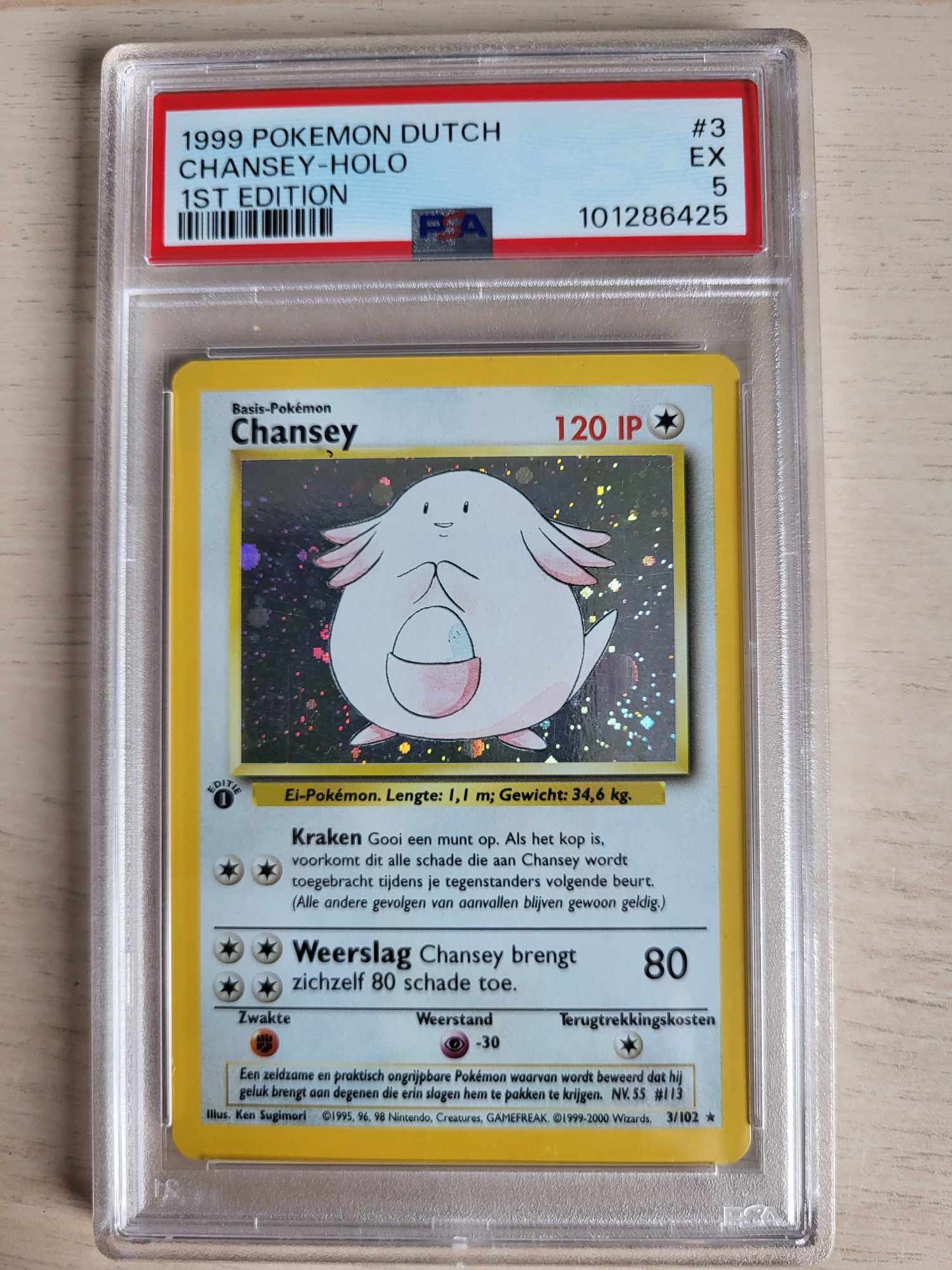 Chansey 1ST Edition Base set NL