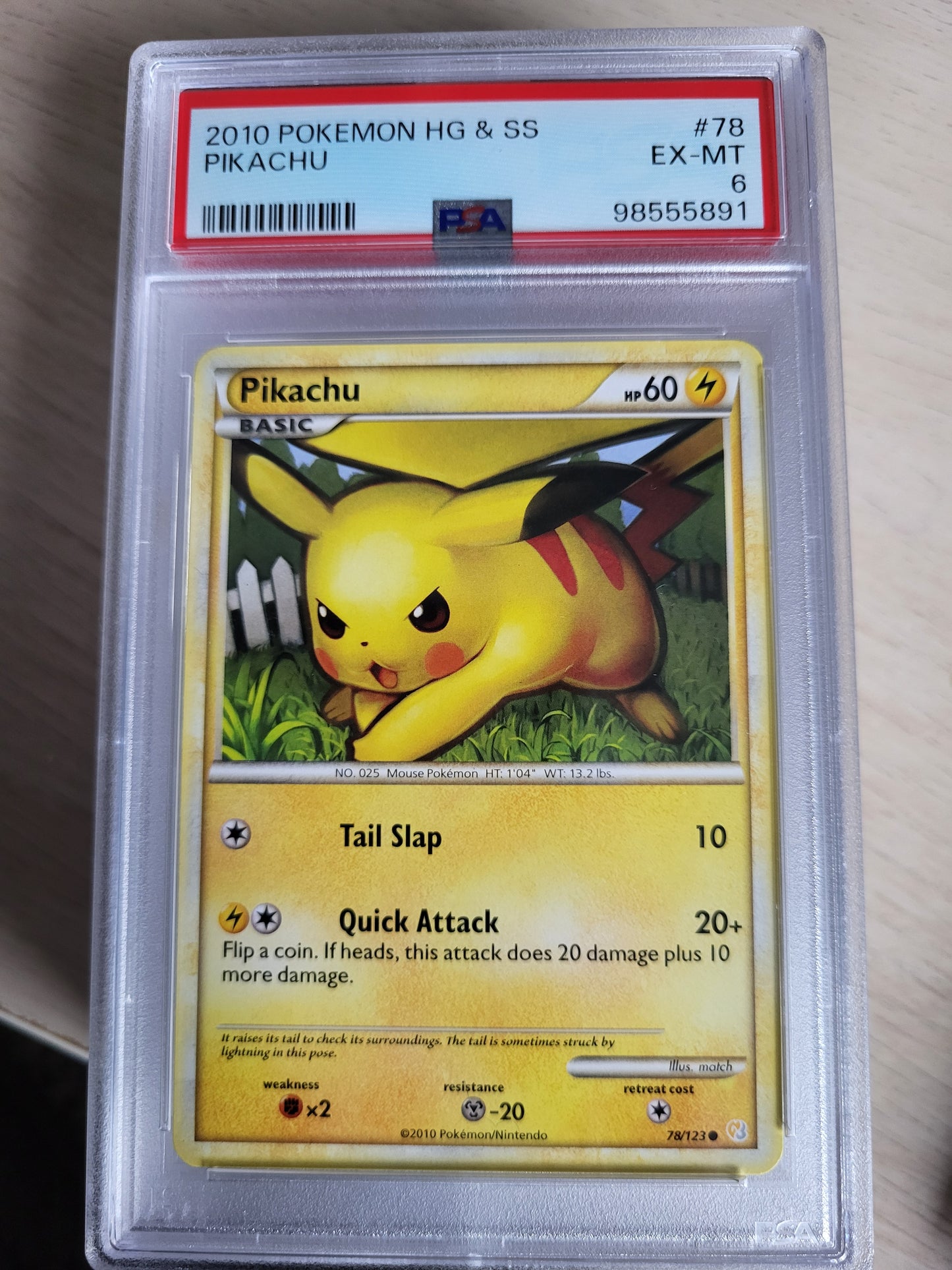 Pikachu PSA 6