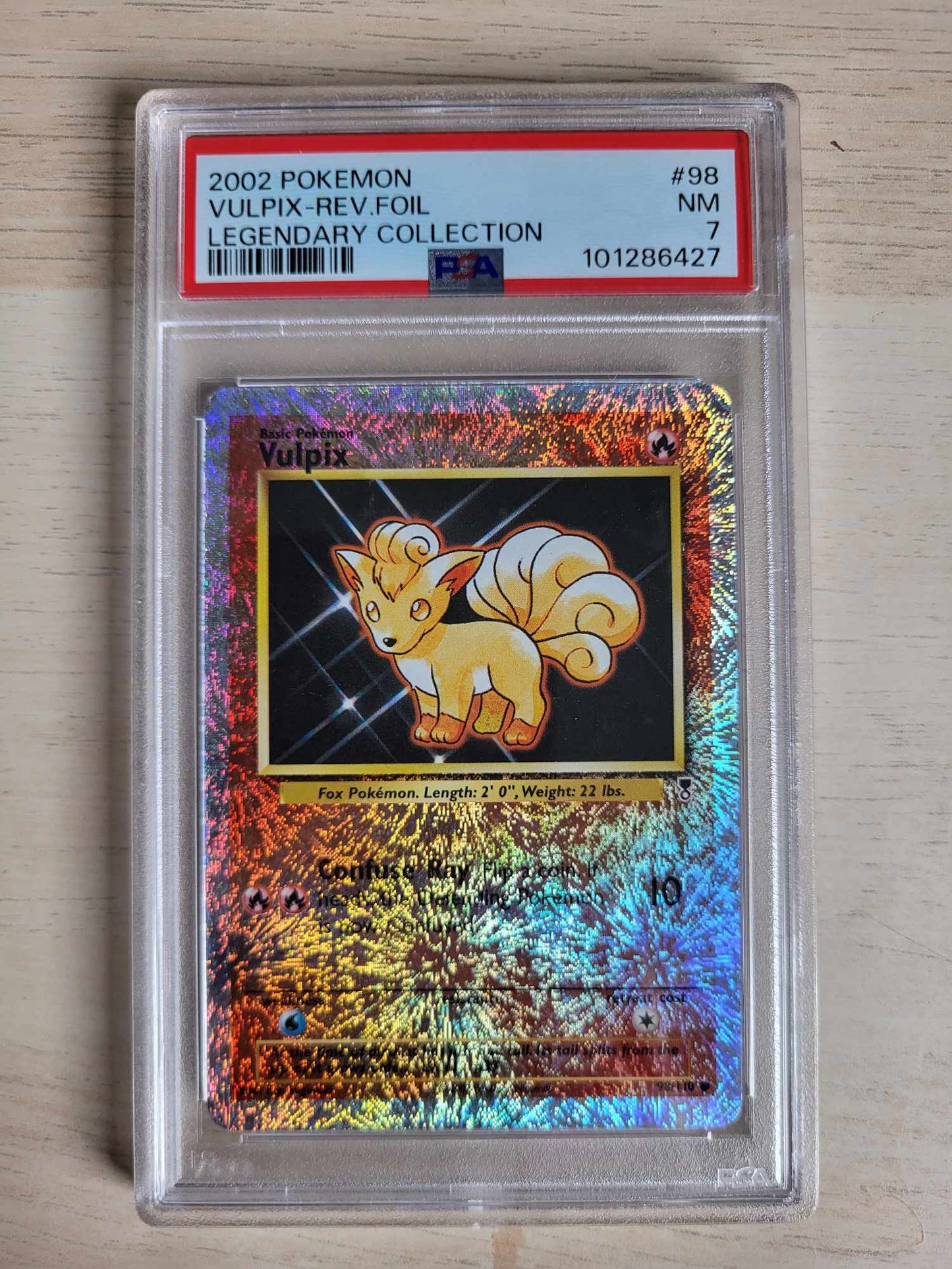 Vulpix Legendary Collection PSA 7